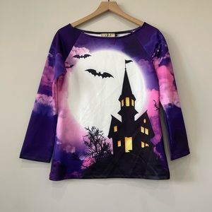 SSLR Halloween graphic long sleeve top